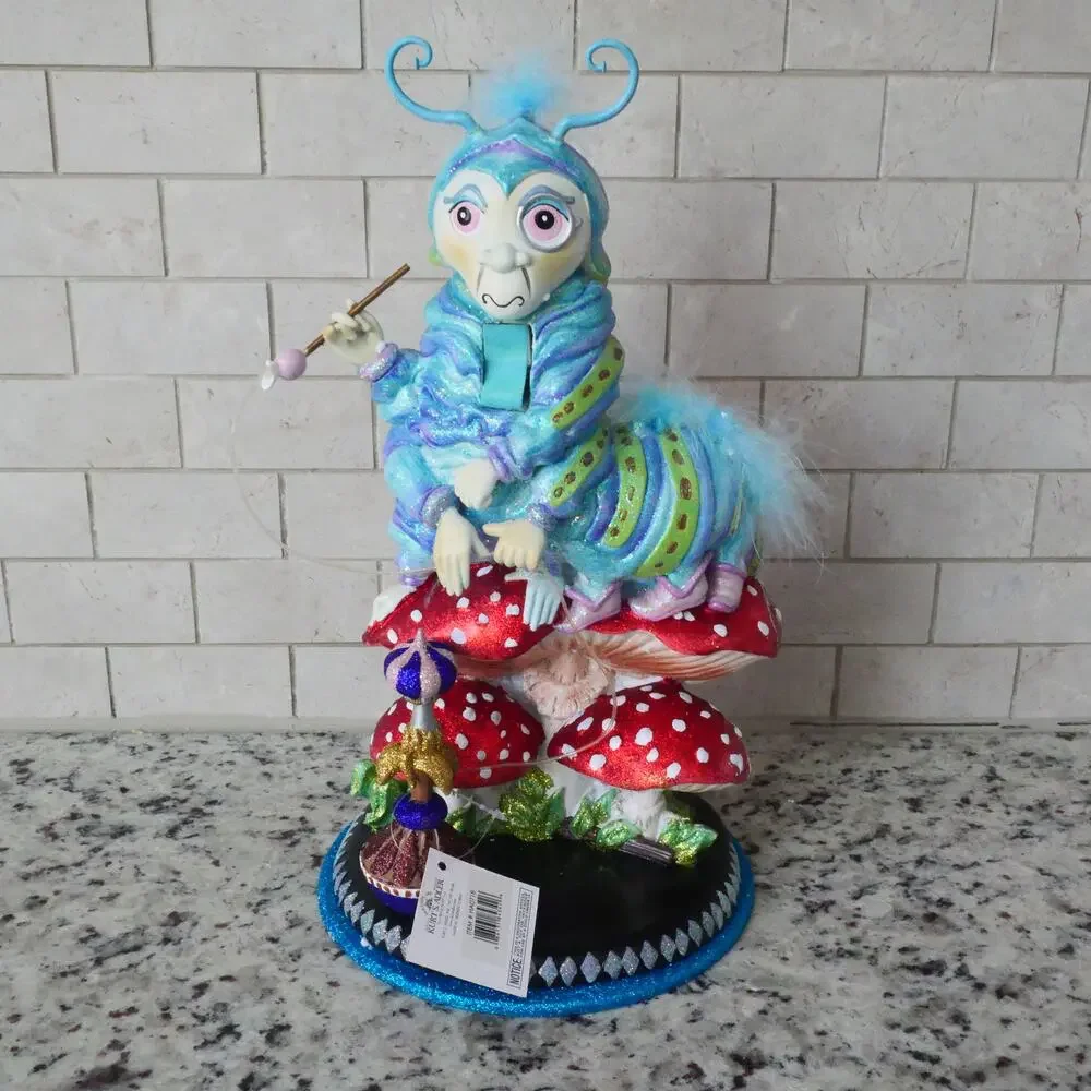 NEW Kurt Adler 15-inch Hollywood Caterpillar Nutcracker Alice in Wonderland - Picture 13 of 16